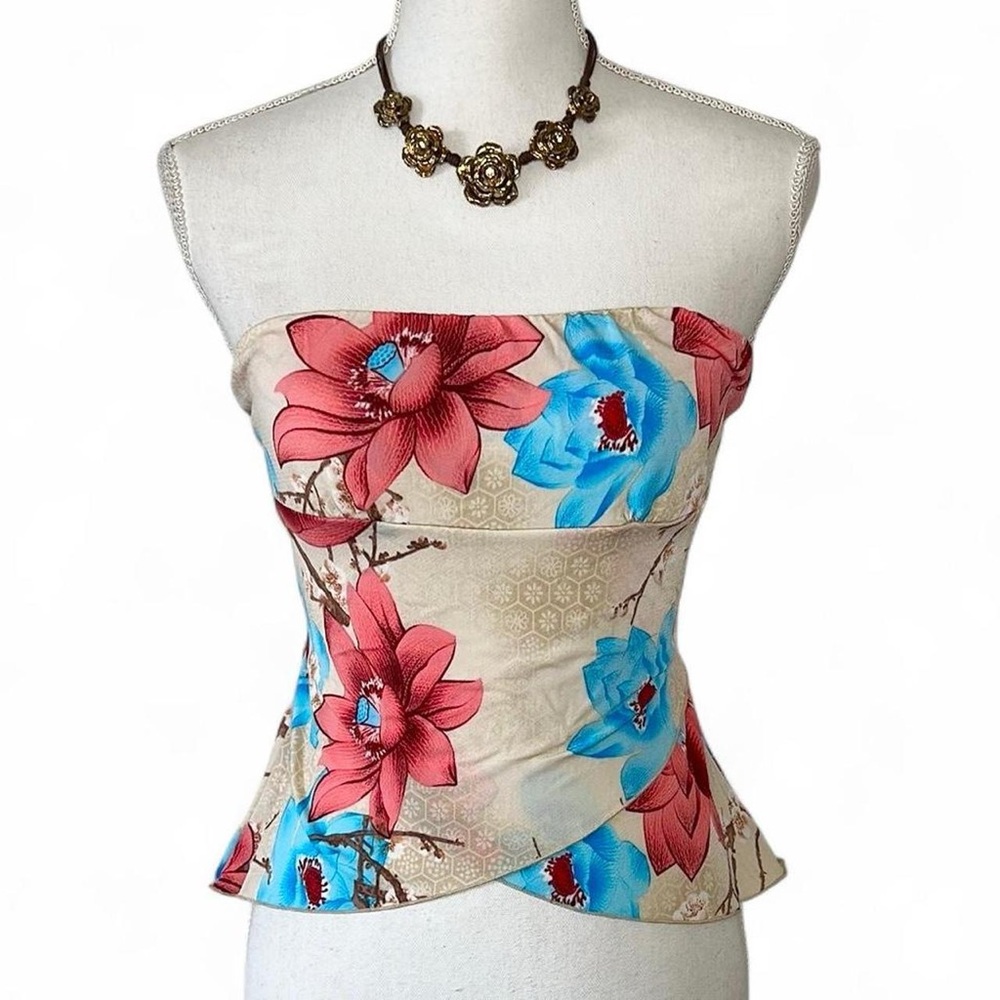 Vintage Floral Tube Top
